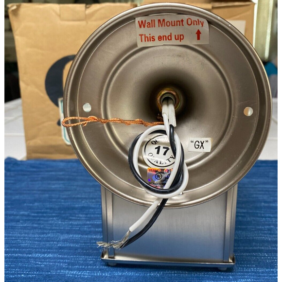 Quorum 700-65 Outdoor Wall Light Sconce Satin Nickel Finish on Solid Brass 8B - Picture 4 of 5